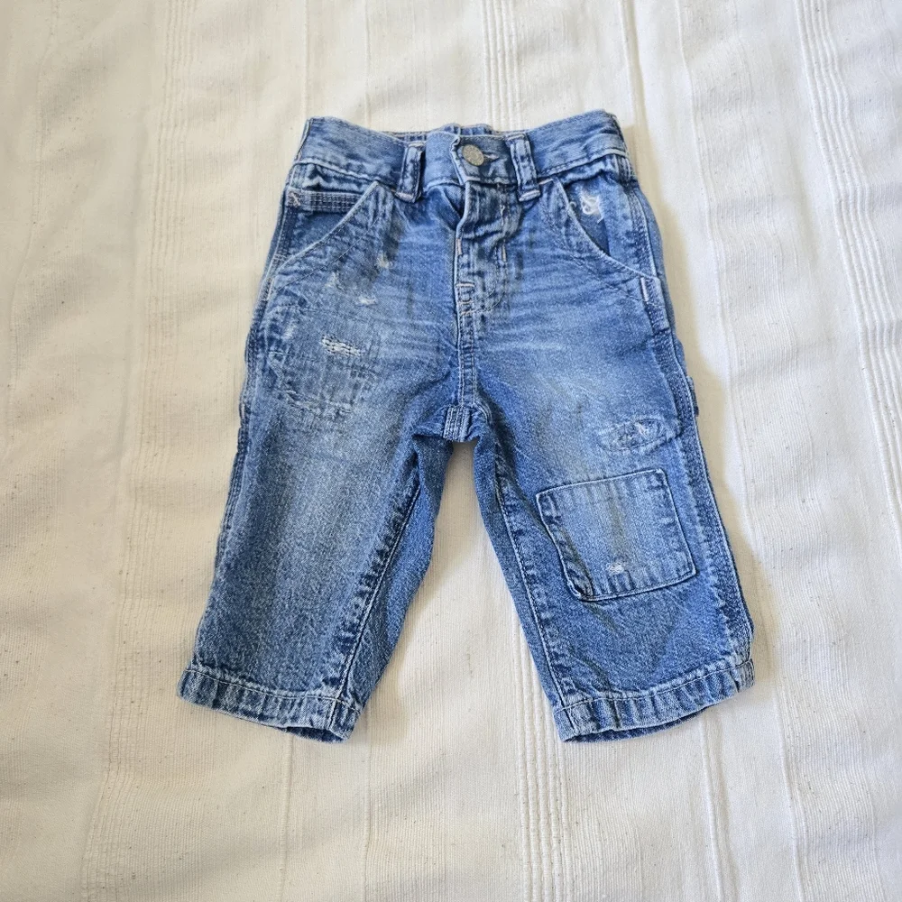 Baby Gap Lot Denim Overalls &‎ Distressed Jean Size 6-18 Month / Koala Onesie